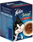 FELIX 6x48g Felix Soup jutalomfalat macskáknak- Vegyes ízek