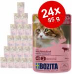 Bozita 24x85g Bozita falatok aszpikban, tasakos nedves macskatáp- Mix: hal- & húsmenü