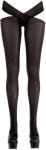 Cottelli Collection Alul kivágott harisnyanadrág, fekete