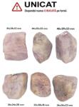 Palm Stone Kunzit Roz Natural - 33-46 x 24-36 x 18-25 mm - ( XXL )