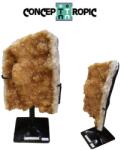  Felie Citrin Naturala Brazilia cu Suport - 47x26x17 cm - Unicat