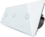 LIVOLO Intrerupator triplu Livolo vl-c701c701c701-11 cu touch din sticla Alb (vl-c701/c701/c701-11)