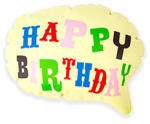 Kikkerland Balon - Happy Birthday pop up balloon