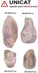 Palm Stone Kunzit Roz Natural - 44-76 x 27-40 x 19-27 mm - ( XXL )
