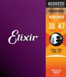  Elixir Phosphor Bronze NanoWeb (16002) 10-47 Extra Light akusztikus húrkészlet - hangszercenter