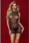 Q-Lingerie Секси мини рокля с отвори Spicy 7556 черна
