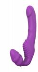 DreamToys Мощен strapless страп-он с презаредимо вибриращо дилдо Double Dipper лилав