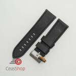  Curea piele neagră XL vintage QR, cusătură neagră 24mm - 3840124