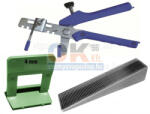 SKT SKT20 ÉKES szintező, 100db ÉK + 100db TALP +1db FOGÓ 4mm fuga 5-15mm laphoz (skt2014cs10) (skt2014cs10)