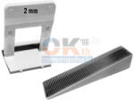 SKT SKT2015 ÉKES lapszintező, 100db ÉK + 500db TALP, 2mm fuga, 12-20mm laphoz (skt201512cs13) (skt201512cs13)