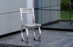 Italform Kerek lábbal kialakított rozsdamentes acél szék