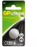 GP Batteries Baterie cu buton litiu GP CR 2016 3V 1 buc. / 1 buc / GP Baterii de unica folosinta