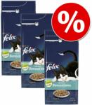 FELIX 3x2kg Felix Sensations Seaside Sensations lazac & zöldség száraz macskatáp