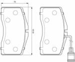 Bosch set placute frana, frana disc BOSCH 0 986 424 664 (0 986 424 664)