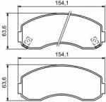 Bosch set placute frana, frana disc BOSCH 0 986 494 314 (0 986 494 314)