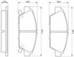 Bosch set placute frana, frana disc BOSCH 0 986 424 289 - automobilus