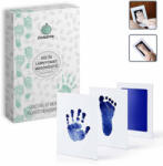 Lindalime Baba kéz és lábnyomat megörökítő - Nagy méret - Kék (INKPD22-BL)