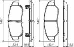Bosch set placute frana, frana disc BOSCH 0 986 424 696 - automobilus
