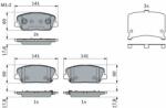 Bosch set placute frana, frana disc BOSCH 0 986 494 671 (0 986 494 671)