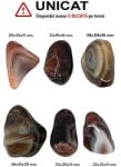  Agata de Botswana Rulat Natural - 29-36 x 19-31 x 11-20 mm - ( XL ) - 1 Buc