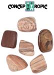  Jasp Rosu Dungat Rulat Natural - 25-30 x 20-23 mm - ( L ) - 1 Buc