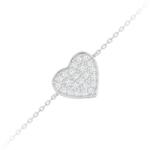 Preciosa Brățară din argint La Concha, inimă cu zirconiu cubic Preciosa 5321 00