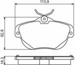 Bosch set placute frana, frana disc BOSCH 0 986 494 243 (0 986 494 243)