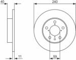 Bosch Disc frana BOSCH 0 986 478 444 (0 986 478 444) - automobilus