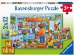 Ravensburger Puzzle 2x12 db - A boltban (05076)