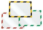 DURABLE Biztonsági öntapadó mágneses kijelző keret, DURAFRAME SECURITY A4 2 db/csomag zöld/fehér csíkos (4944131)