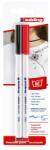 edding Marker Edding 4600, pentru textile, varf rotund 1 mm, negru/rosu, blister (ED46007)