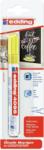 edding Marker Edding 4095 cu creta lichida, varf 2-3 mm, galben, blister (ED409565)