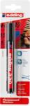 edding Marker permanent Edding 330, varf retezat 1-5 mm, negru, blister (ED33001B) - birotica-asp