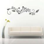  Sticker perete Black Flower Decor 10