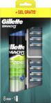 Gillette Mach3 borotvafej 8 db + Sensitive borotvazselé 200 ml