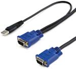 StarTech 15 ft 2-in-1 Ultra Thin USB KVM Cable (SVECONUS15) - pcone