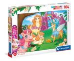 Clementoni - Puzzle Lumea fantastică 104 bucăți de pietricele - 100 piese Puzzle