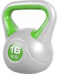 Gorilla Sports Kettlebell súlyzó vinil 16 kg világos zöld (100345-00006-0021)