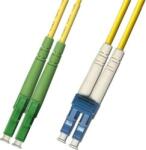 LinkEasy E2A-LCU-SM-1M-D Duplex patch kábel 2 x E2000/APC csatlakozóval + 2 x LC/UPC csatlakozóval, duplex core 9/125 LSZ (E2A-LCU-SM-1M-D) - hik-online