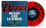 Saxon Denim And Leather (red & Black Splatter Vinyl)