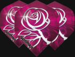 Winmau Fluturasi Winmau Mega Standard Pink & Silver Rose (6900-200)