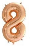  Óriás szám fólia lufi - 8 - Rose Gold