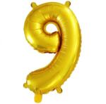  Arany színű szám fólia lufi - 9