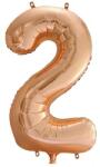  Óriás szám fólia lufi - 2 - Rose Gold
