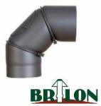Brilon 130/90° állítható acél füstcső könyök (FCSK130/90) - solar-d