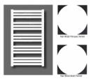 ENIX Hiacynt fehér radiátor 555x1043mm HX-610 (SKU-002573)