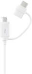Samsung MicroUSB + USB-C 2in1 adatkábel 1.5 m (Fehér)