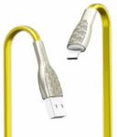 hoco. U52 1.2M cink ötvözet PVC lightning kábel, arany