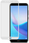 Huawei Y7 2018/Y7 Prime 2018 5D üvegfólia teljes kijelzőre, átlátszó (fehér keret)