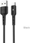 hoco. X30 microUSB kábel (LED állapotjelző), LED állapotjelző, 2A, 1, 2m, fekete